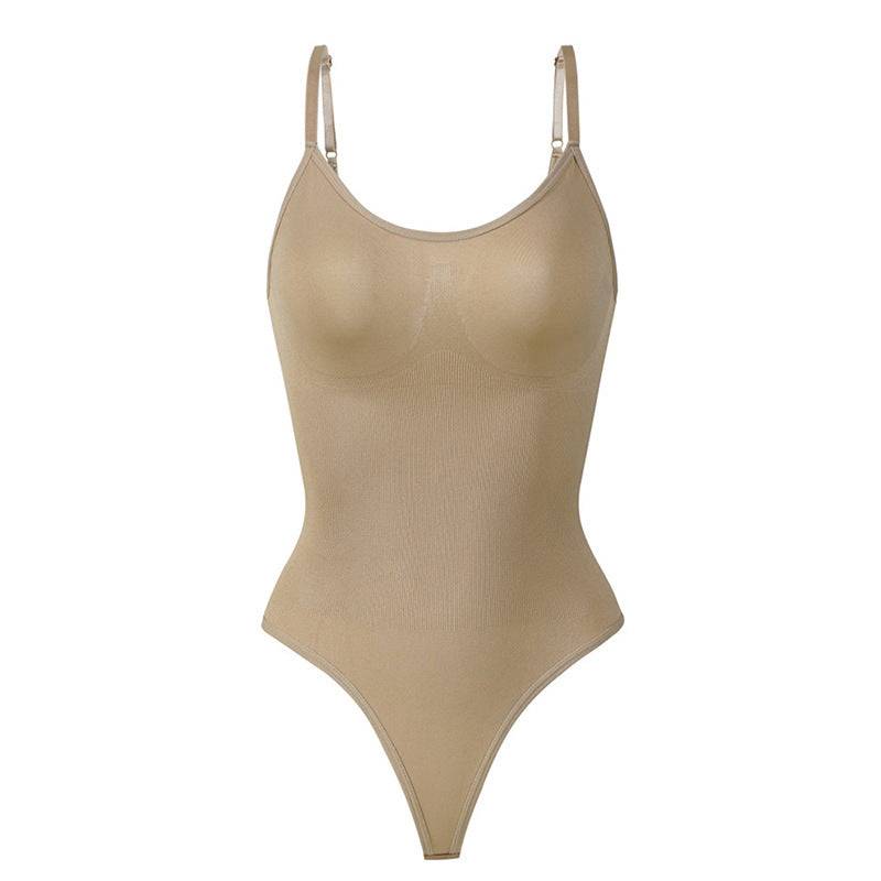 Elegant nylon shapewear corset for women, seamless and body-hugging fit.