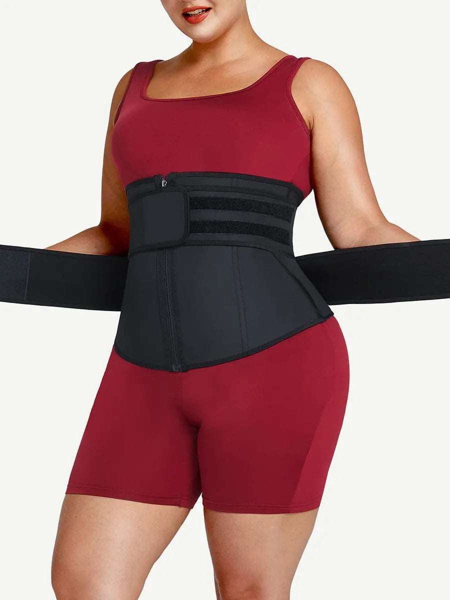 Women's Neoprene Waist Belt with Zipper - Paelora