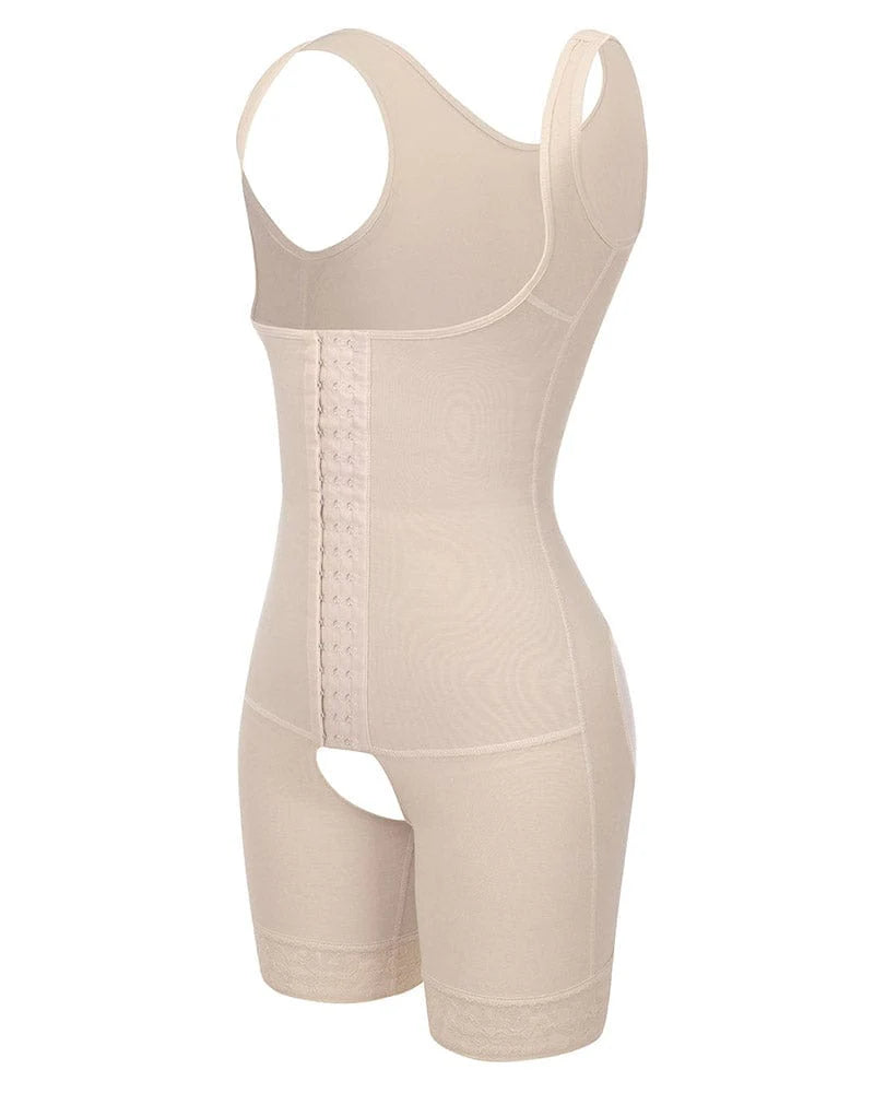 Mid-Thigh Shapewear with Open Bust