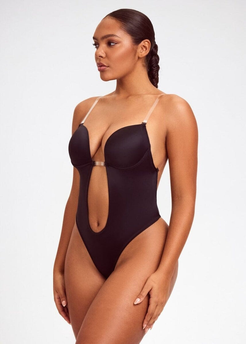 Backless U-Shaped Sexy Bodysuit