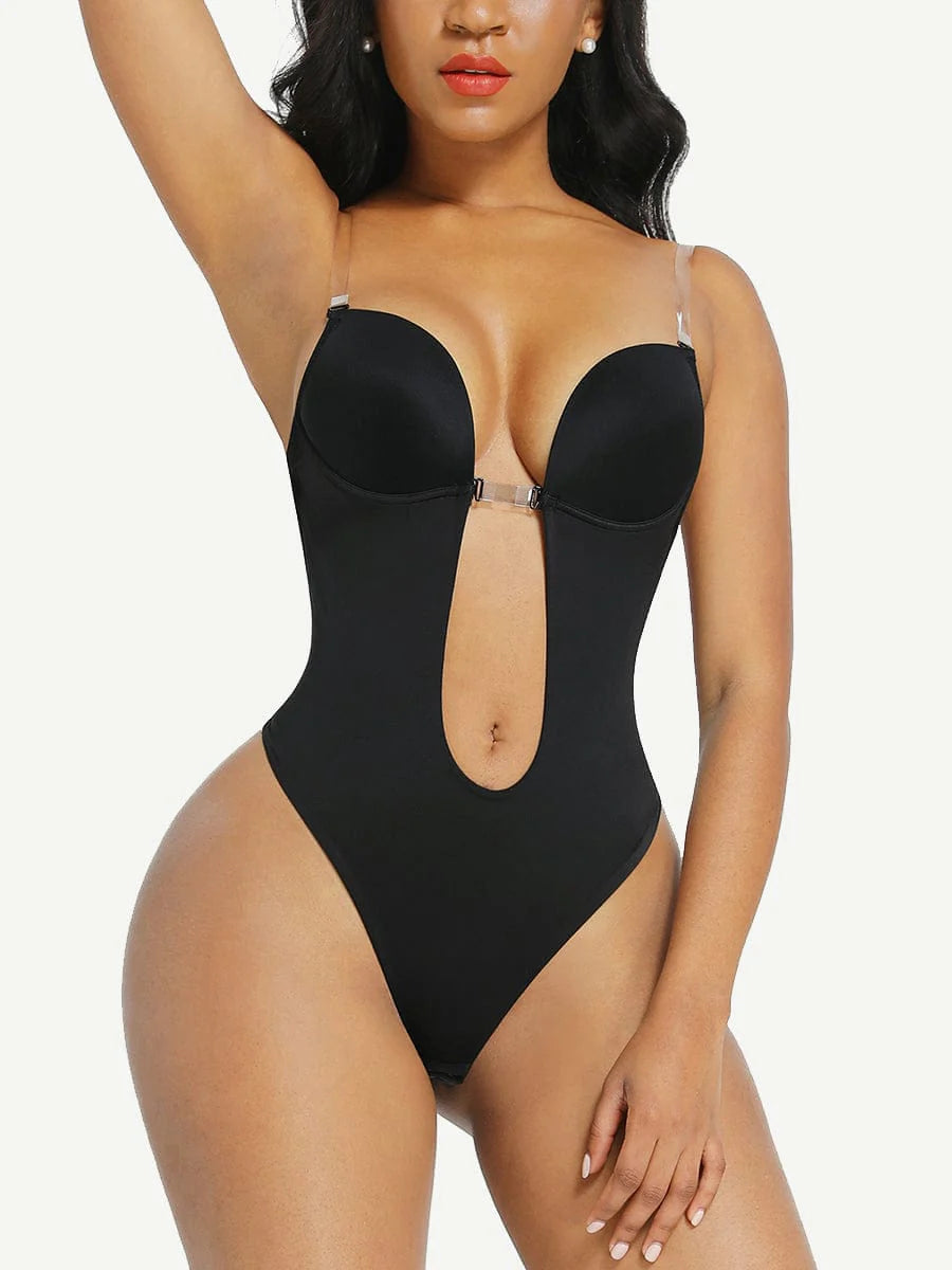 Body Shapewear Dos Nu U Sexy avec Décolleté Plongeant - Paelora