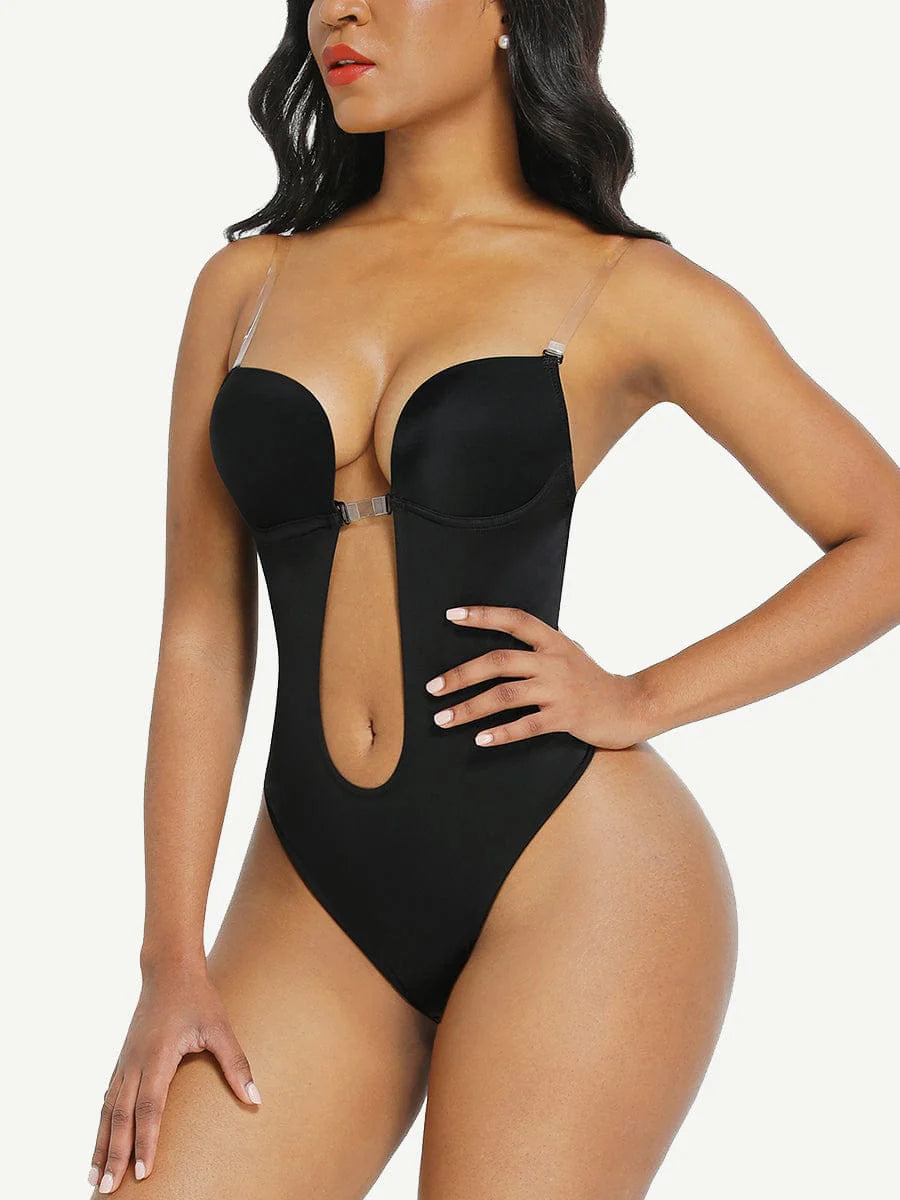 Body Shapewear Dos Nu U Sexy avec Décolleté Plongeant - Paelora