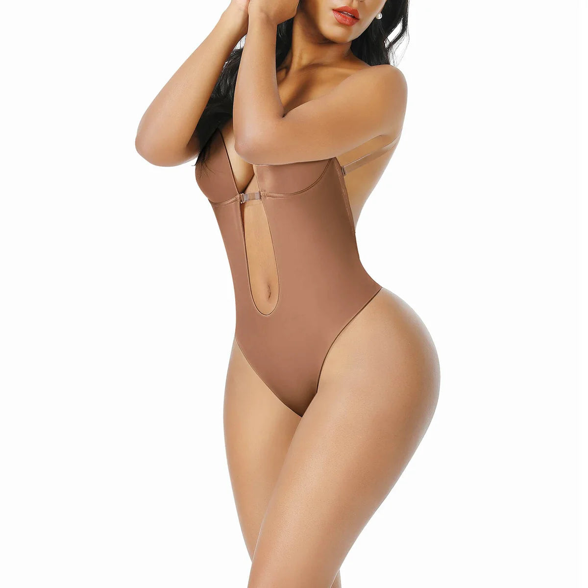 Body Shapewear Dos Nu U Sexy avec Décolleté Plongeant - Paelora