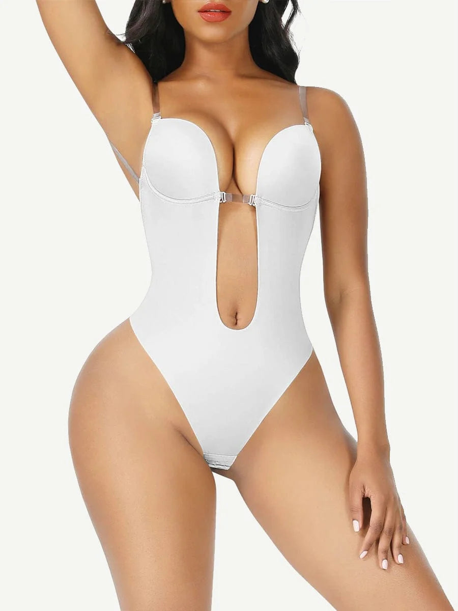 Body Shapewear Dos Nu U Sexy avec Décolleté Plongeant - Paelora